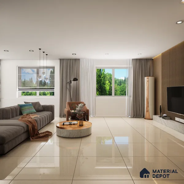 Marble Wall & Floor Tile TL 04223 Mist Crystal Finish 600x600 mm Full Body Vitrified Tile - 9 mm