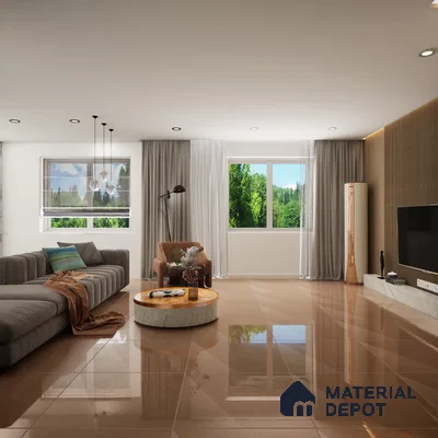 TL 04224 Copper Crystal Finish 600x600 mm Full Body Vitrified Wall & Floor Tile - 9 mm