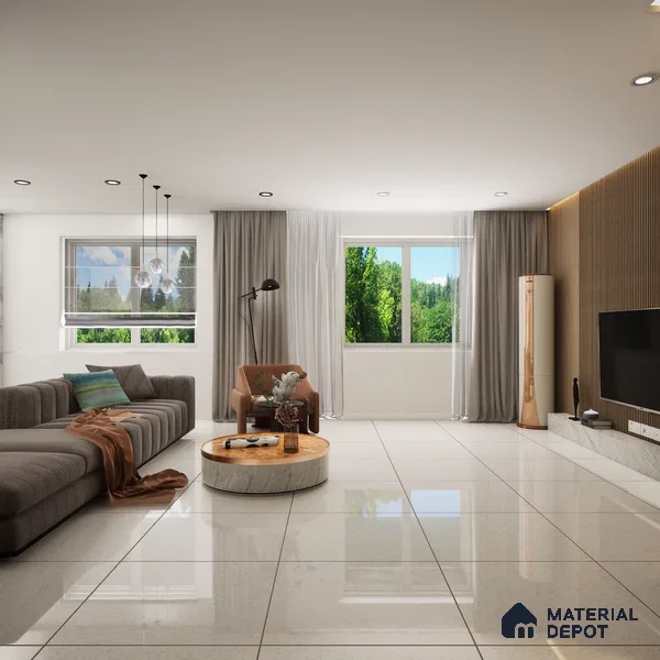 TL 04227 Quartz Crystal Finish 600x600 mm Full Body Vitrified Wall & Floor Tile - 9 mm