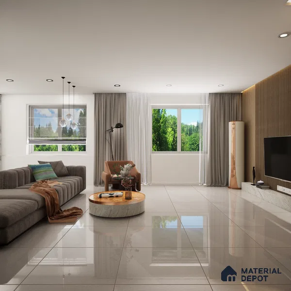 TL 04228 Dove Crystal Finish 600x600 mm Full Body Vitrified Wall & Floor Tile - 9 mm