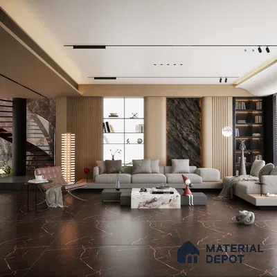 Cognizant 1200x600 mm Color Carving Surface GVT Tile - 9 mm | Material Depot