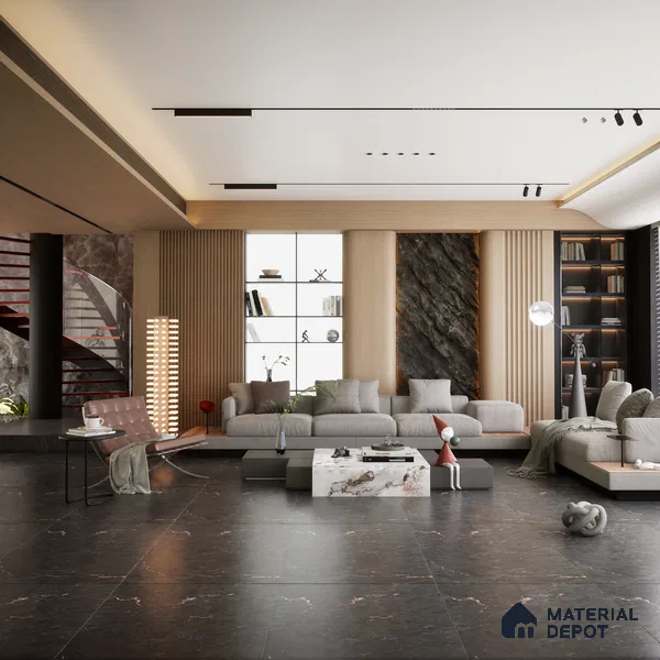 Budget Friendly Endless Wall & Floor Tile Value for Money TL 05944 B Terravia Patacho 4 ft x 2 ft - Vitrified Endless Glossy Finish - 8.5 mm | 5 Random Designs | Suitable for Living Room, Bedroom & Bathroom