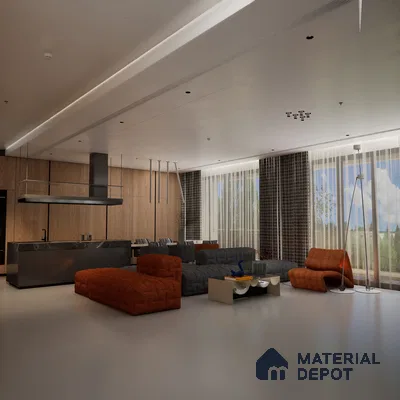 Mozart XL Grey Matt 1600x800 mm Matte Finish Sand Dune Full Body Floor and Wall Tile - 9 mm | Material Depot