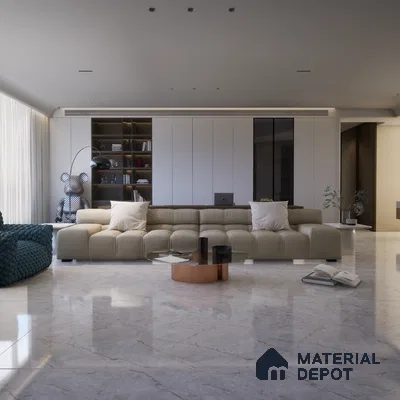 TL 08270 Grey 4 ft x 2 ft Glossy Finish Vitrified Wall & Floor Tile - 9 mm