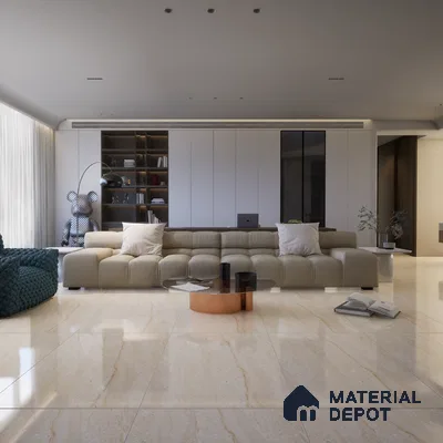 TL 08269 Caramel Beige 4 ft x 2 ft Glossy Finish Vitrified Wall & Floor Tile - 9 mm