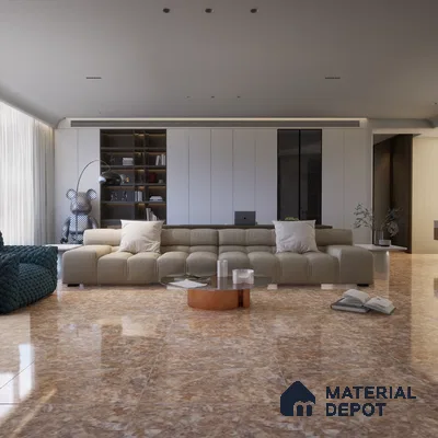 5101 R-3 1200x600 mm Glossy Finish GVT Floor and Wall Tile - 9 mm | Material Depot