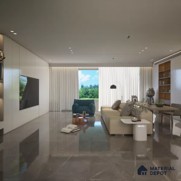 Marble Wall Tile TL 11848 B | 4 ft x 2 ft Vitrified High Gloss Tile - 9 mm