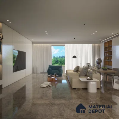 Marble Look Grey Endless Tile 800x1600 mm MD-631517 | Material Depot