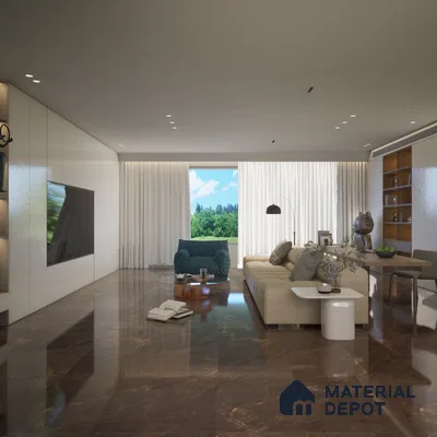 Pulse Brown 1600x800 mm High Gloss Finish Floor Vitrified Tile - 10 mm | Material Depot