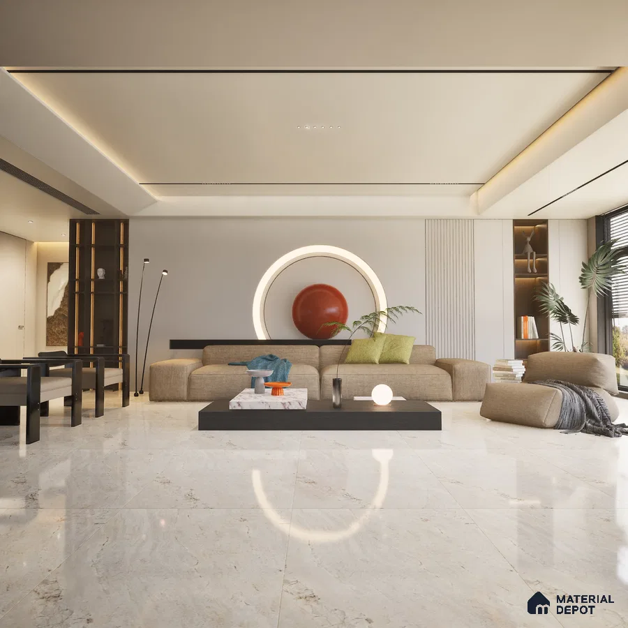 Leopard 6538 1200x600 mm Glossy Finish Premium Glaze Vitrified Tile - 9 mm | Material Depot