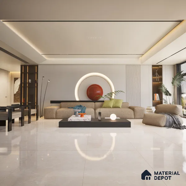 TL 11577 Sofita Beige 6 ft x 4 ft Carving Matte Vitrified Tile - 10 mm | Adhesive and Spacers Must be Used During Installation