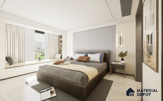 Grey Fabric Louver 8103 9 ft x 6.6 inch Charcoal Panel - 12 mm | Suitable for Feature Wall, TV Unit & Living Room | Width is Subjected to 5% Variation