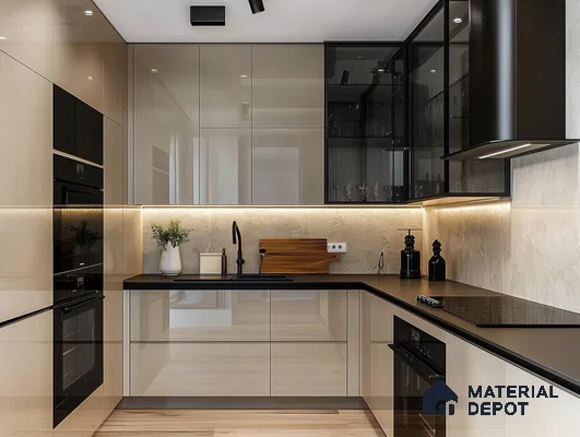 A Compact and Stylish Kitchen: A Functional Design for Small Spaces | Material Depot