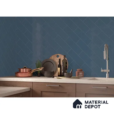 A Kitchen Mirage of Blue and White | Material Depot
