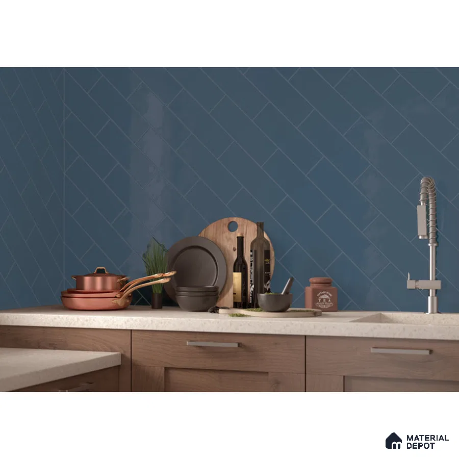A Kitchen Mirage of Blue and White | Material Depot