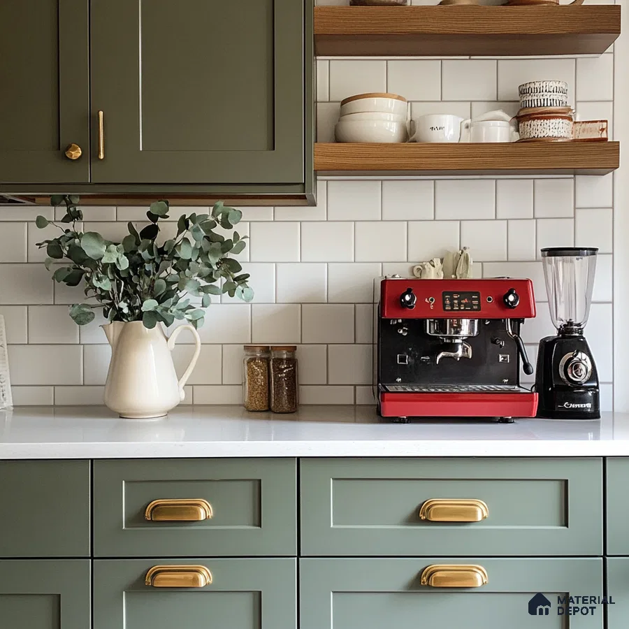 A Pop of Color: A Classic Kitchen with a Vibrant Twist | Material Depot