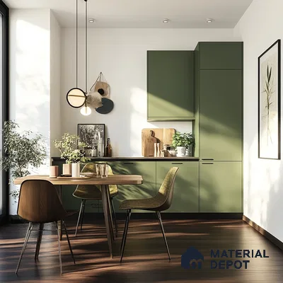 A Serene Kitchen Nook: A Minimalist Space Bathed in Natural Light | Material Depot