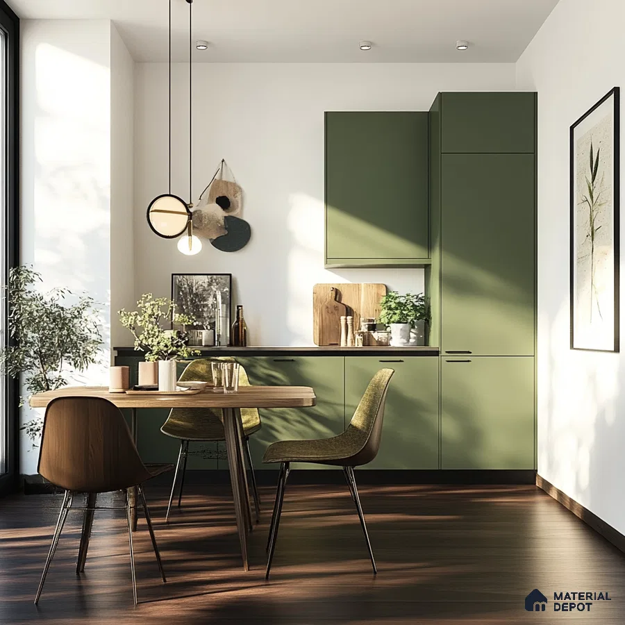 A Serene Kitchen Nook: A Minimalist Space Bathed in Natural Light | Material Depot