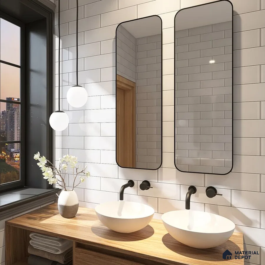 A Spacious Bathroom with Breathtaking Views | Material Depot
