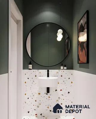 Artistic Terrazzo Flair in a Modern Washroom | Material Depot