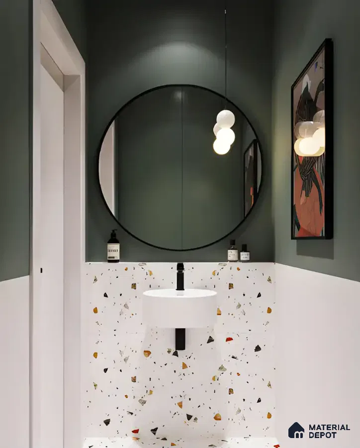 Artistic Terrazzo Flair in a Modern Washroom | Material Depot