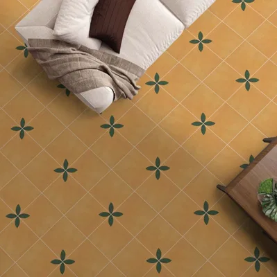 Closeup application image of Athangudi Tiles