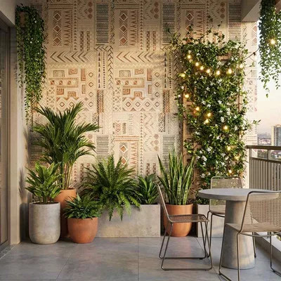 Closeup application image of Highlighter Balcony Tiles