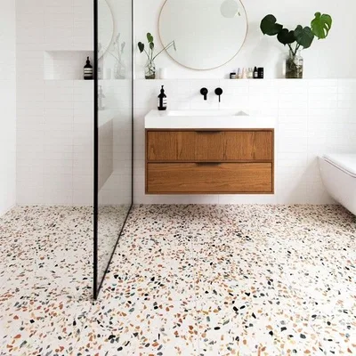 Closeup application image of Bathroom Tiles