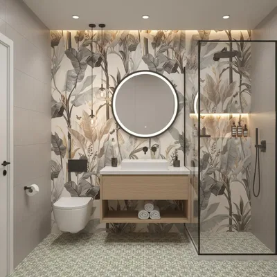 Closeup application image of Bathroom Tiles