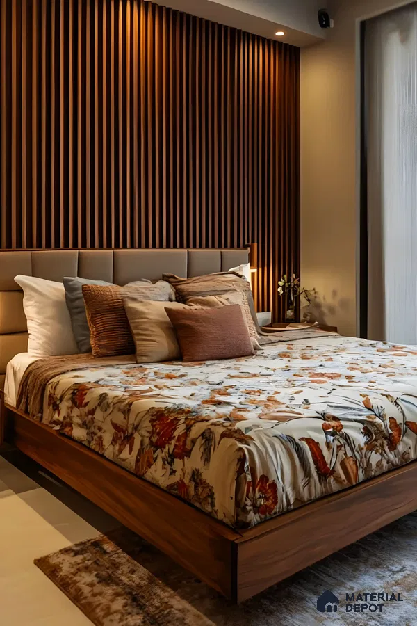 Beautiful Balcony With Fluted Wooden Panels | Material Depot