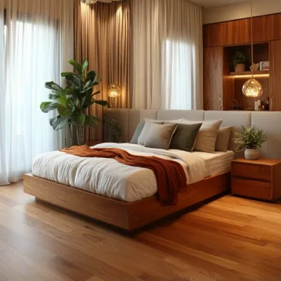 Closeup application image of Bedroom Tiles