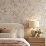 An application image of Bedroom Wallpapers in a room | Material Depot online store