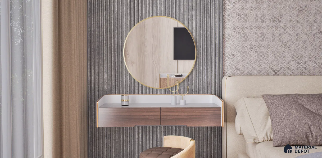 Wooden Look CF 485A 8 ft x 4 ft Texture Finish Decorative Laminate - 1 mm | Suitable for TV Unit, Wardrobe, Kitchen Cabinets
