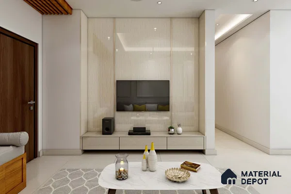 Contemporary TV Unit with Storage.
