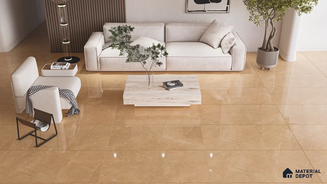 Budget Friendly Endless Wall & Floor Tile Value for Money TL 05942 C Terravia Requor 4 ft x 2 ft - Vitrified Endless Glossy Finish - 8.5 mm | 7 Random Designs | Suitable for Living Room, Bedroom & Bathroom