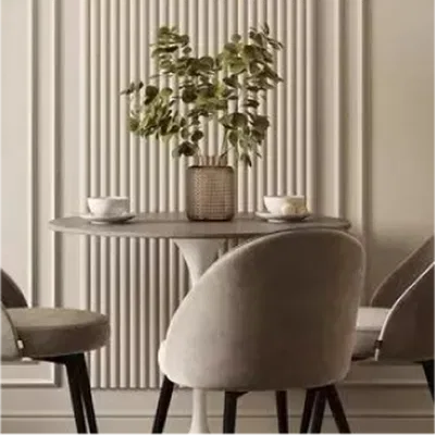 Closeup application image of Beige Color Solid Panels
