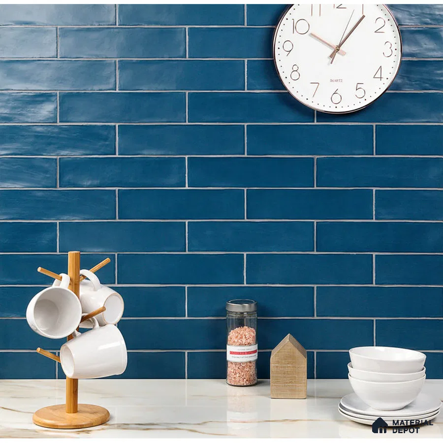 Blue Haven A Reviving Kitchen with Hints of Creamy White | Material Depot
