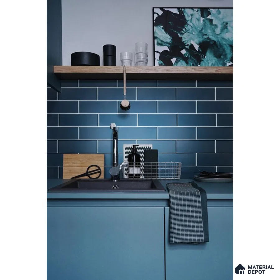 Blue Horizon Monochromatic Bliss in the Kitchen | Material Depot