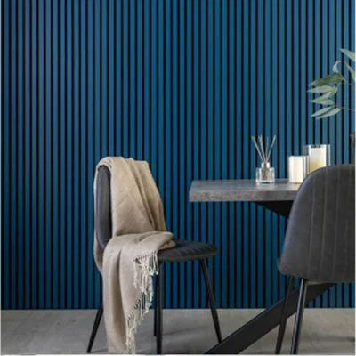 Closeup application image of Blue Color Solid Panels