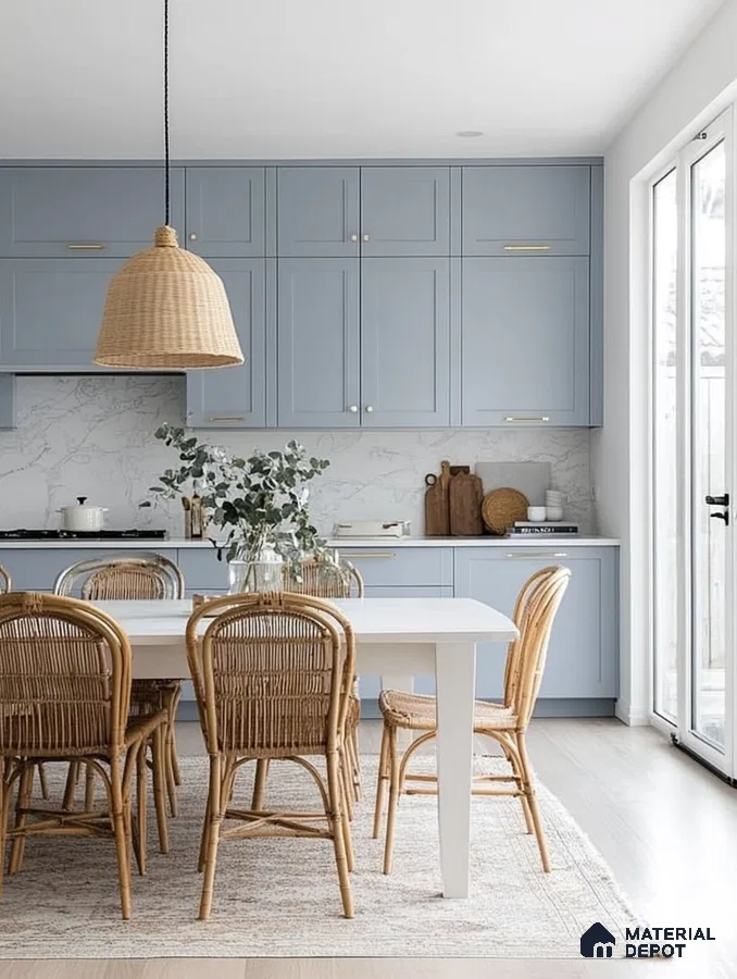 Bright and Airy Kitchen with Stylish Accents | Material Depot