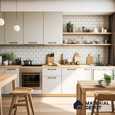 Bright and Airy Scandinavian Kitchen | Material Depot