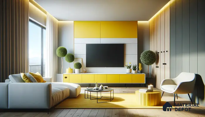 Bright and Bold Modern Living with Sunshine Yellow Accents | Material Depot