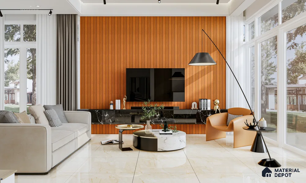 Ferrero 1B 0718 Negro Marquina 8 ft x 4 ft Marble Series High Gloss Finish Acrylic Laminate - 1.5 mm (LM 01110) | Matching Edgeband Code - 718 |  Suitable for TV Unit, Wardrobe, Kitchen Cabinets