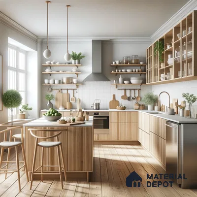 Bright, Welcoming Scandinavian Space Where Clean Lines Meet Organic Textures | Material Depot