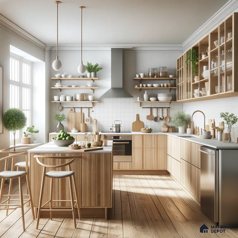Bright, Welcoming Scandinavian Space Where Clean Lines Meet Organic Textures | Material Depot