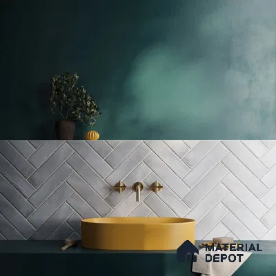 Calm Green Escape Elegance Inspired by Nature with Golden Details | Material Depot
