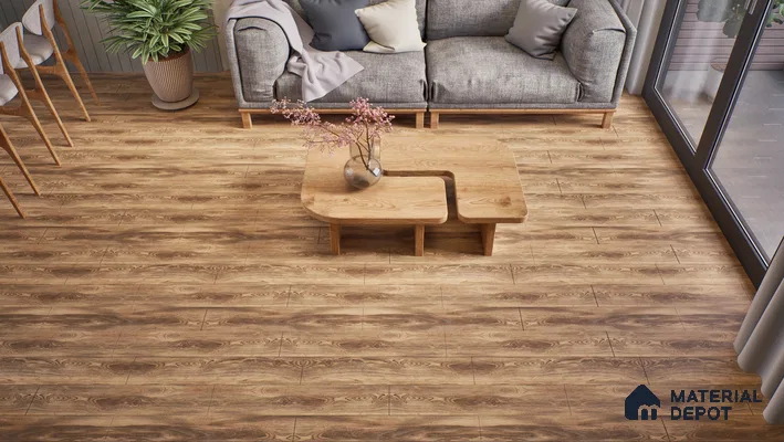 TL 01241 B Oaklore Taupe 1000x200 mm Matte Finish Vitrified Wooden Look Floor Tile - 9 mm | 2-3 mm Spacer is Mandatory