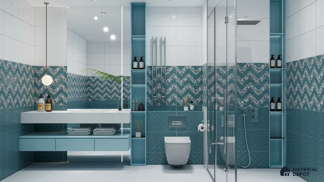 Budget Friendly Subway Wall Tile Value For Money TL 06241  18 x 12 inch - Ceramic Glossy Finish -7 mm  | Suitable for Kitchen & Bathroom