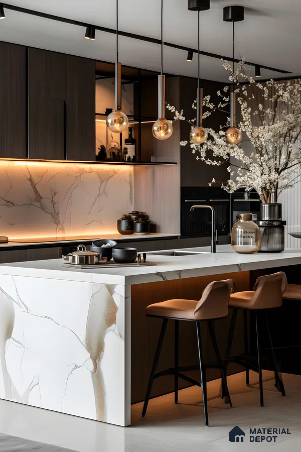 Chic and Modern Kitchen Island Elegance | Material Depot