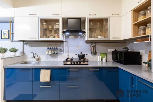 Blue & White Kitchen: Bangalore Bliss